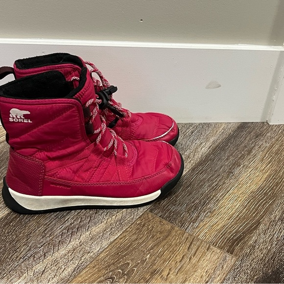 Sorel Fuchsia Rush Black Boots Sz.3 - Picture 3 of 9